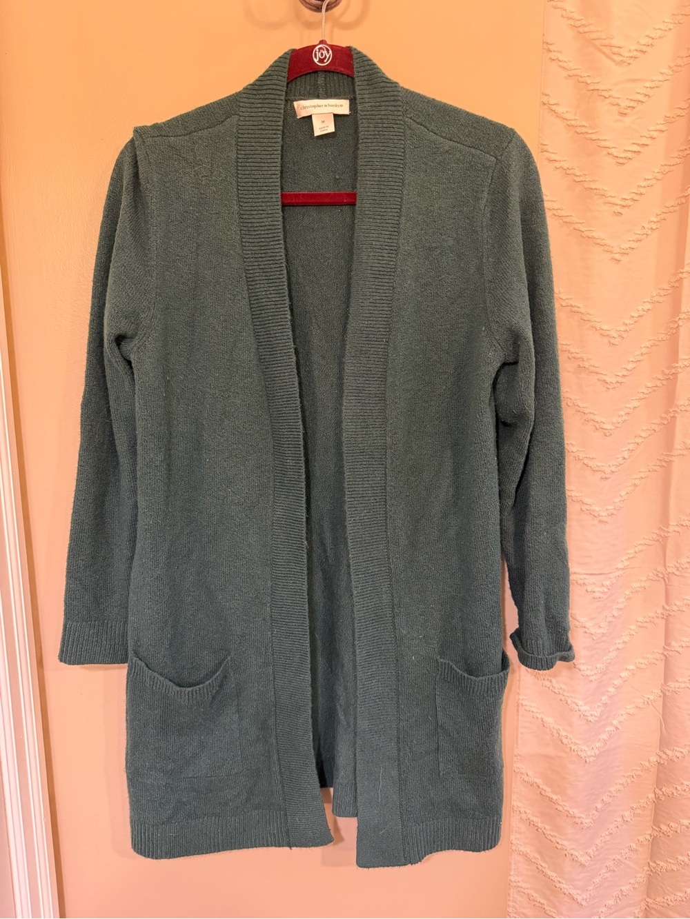 Christopher & Banks green Open-Front Cardigan